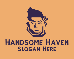 Handsome - Man Model Face logo design