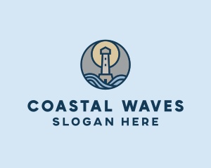 Coast - Coast Lighthouse Tower logo design
