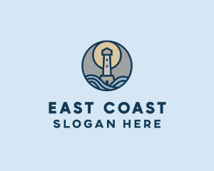 Coast Lighthouse Tower logo design