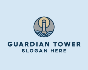 Coast Lighthouse Tower logo design