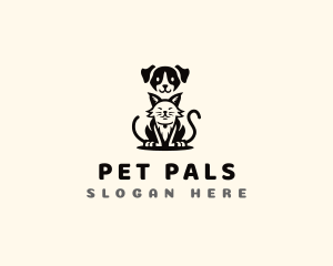 Dog Cat Animal Pet logo design