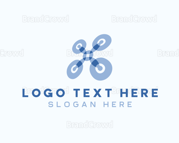 Aerial Drone Quadcopter Logo