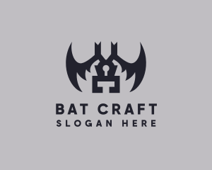 Bat - Bat Wings Keyhole logo design