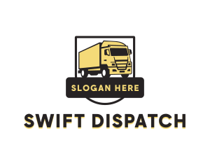 Freight Truck Transport logo design