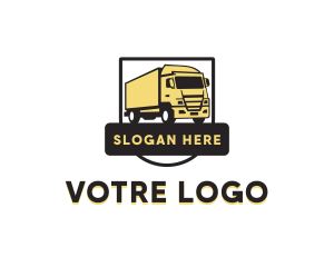 Logistics - Freight Truck Transport logo design