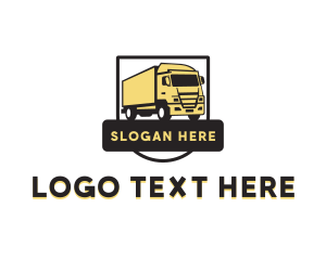 Transportation - Freight Truck Transport logo design