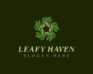 Natural Vegan Leaves logo design