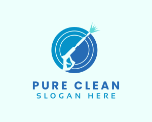 Pressure Washer Cleaning Maintenance logo design