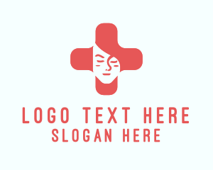 Gynecologist - Medical Cross Woman logo design