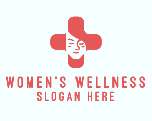 Gynecologist - Medical Cross Woman logo design