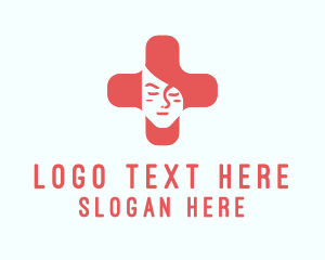 Woman - Medical Cross Woman logo design