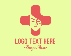 Healing - Medical Cross Woman logo design