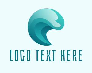 Summer - Beach Surfing Wave logo design