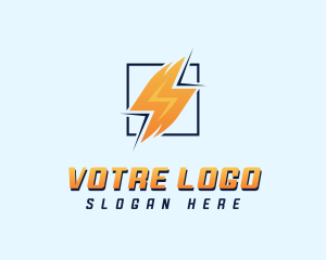 Lightning Power Electrician Logo