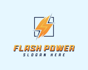 Lightning Power Electrician logo design