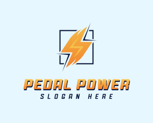 Lightning Power Electrician logo design