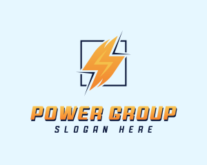 Lightning Power Electrician logo design