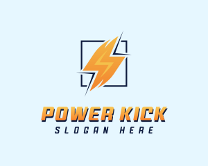 Lightning Power Electrician logo design