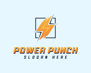 Lightning Power Electrician logo design