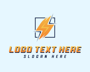 Electrician - Lightning Power Electrician logo design