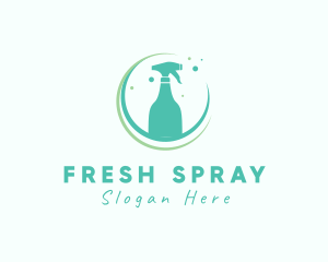 Sanitary Water Spray logo design