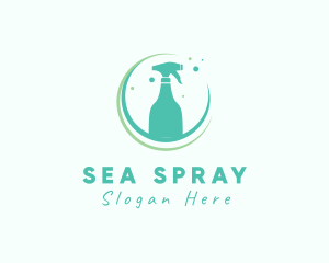 Sanitary Water Spray logo design