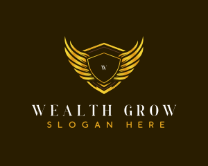 Luxury Wing Crest logo design