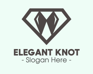 Elegant Diamond Bow Tie logo design