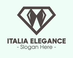 Elegant Diamond Bow Tie logo design