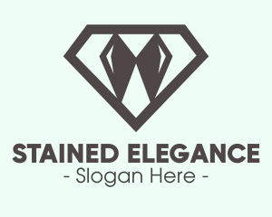 Elegant Diamond Bow Tie logo design