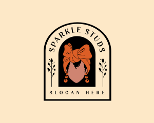 Beauty Ribbon Woman logo design