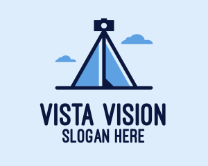 View - Camera Tripod Tent logo design