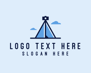 Picture - Camera Tripod Tent logo design