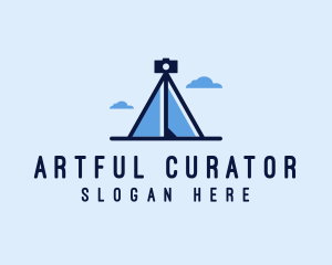 Photography Tripod Tent  logo design