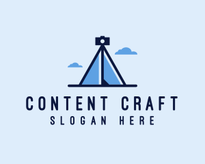 Photography Tripod Tent  logo design