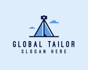 Photography Tripod Tent  logo design