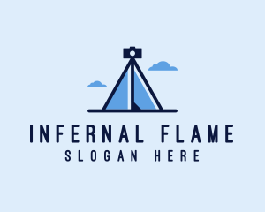 Photography Tripod Tent  logo design