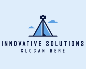 Photography Tripod Tent  logo design