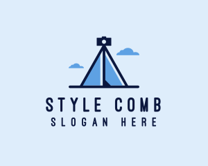 Photography Tripod Tent  logo design