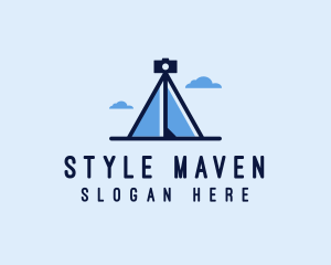 Photography Tripod Tent  logo design