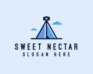 Photography Tripod Tent  logo design