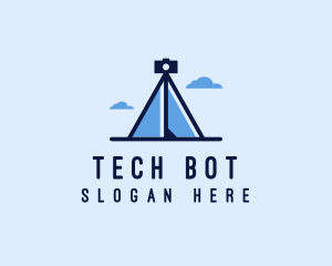 Photography Tripod Tent  logo design