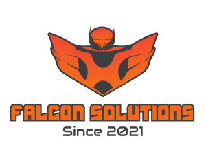 Orange Bird Shield logo design