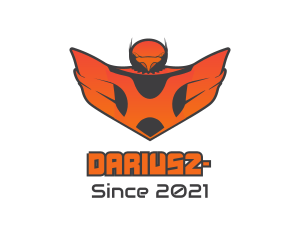 Fly - Orange Bird Shield logo design