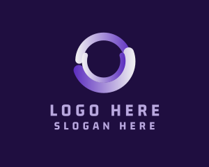 Digital Cyber Letter O Logo