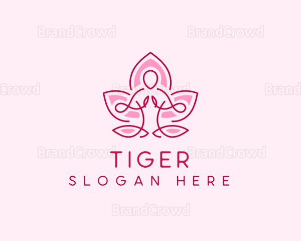 Lotus Human Meditation Logo