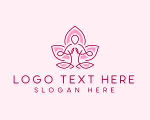 Health - Lotus Human Meditation logo design