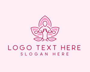 Lotus Human Meditation Logo
