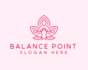 Lotus Human Meditation logo design