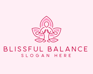 Lotus Human Meditation logo design